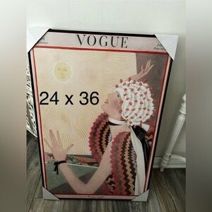 Large framed art Vogue